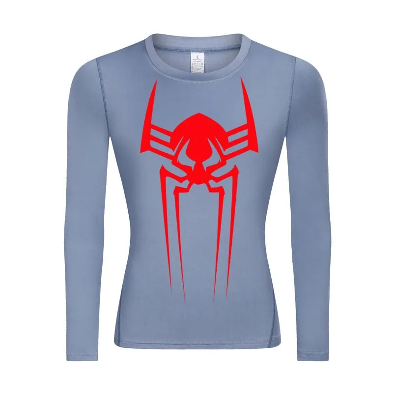 2099 Web-Slinging Woman's Long Sleeve Compression Shirt