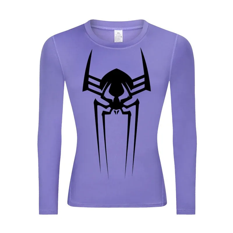 2099 Web-Slinging Woman's Long Sleeve Compression Shirt
