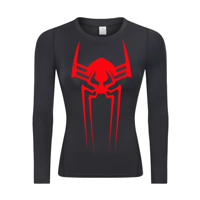 2099 Web-Slinging Woman's Long Sleeve Compression Shirt