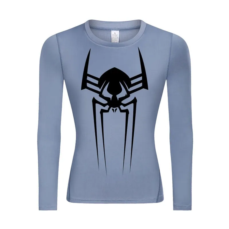 2099 Web-Slinging Woman's Long Sleeve Compression Shirt