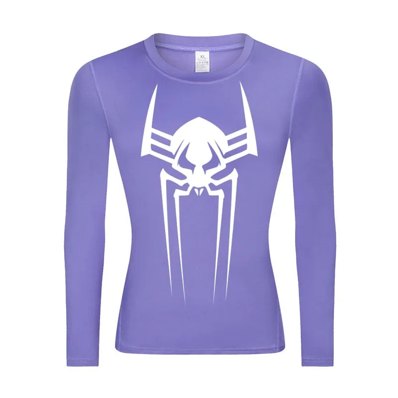 2099 Web-Slinging Woman's Long Sleeve Compression Shirt