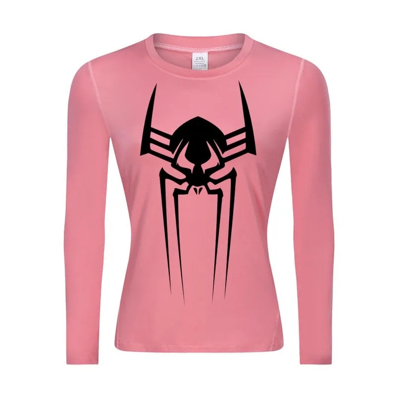 2099 Web-Slinging Woman's Long Sleeve Compression Shirt