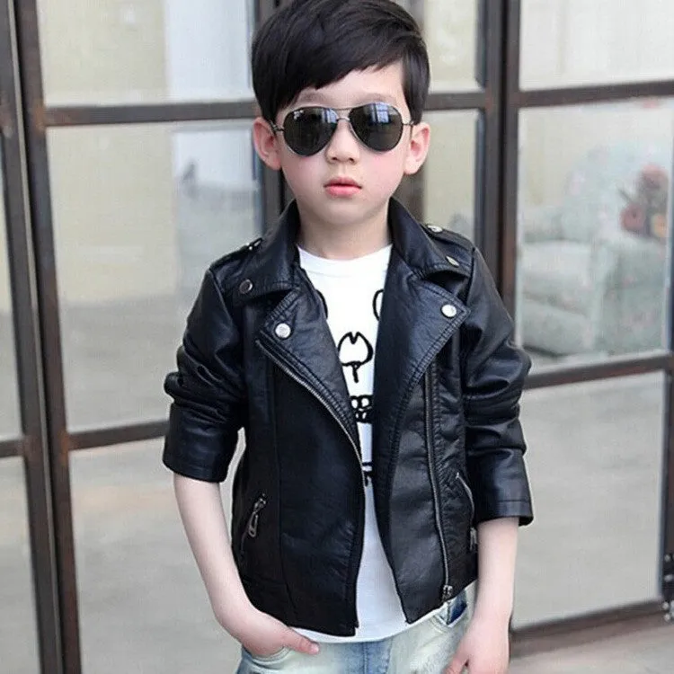 Boy's Faux Leather Jackets