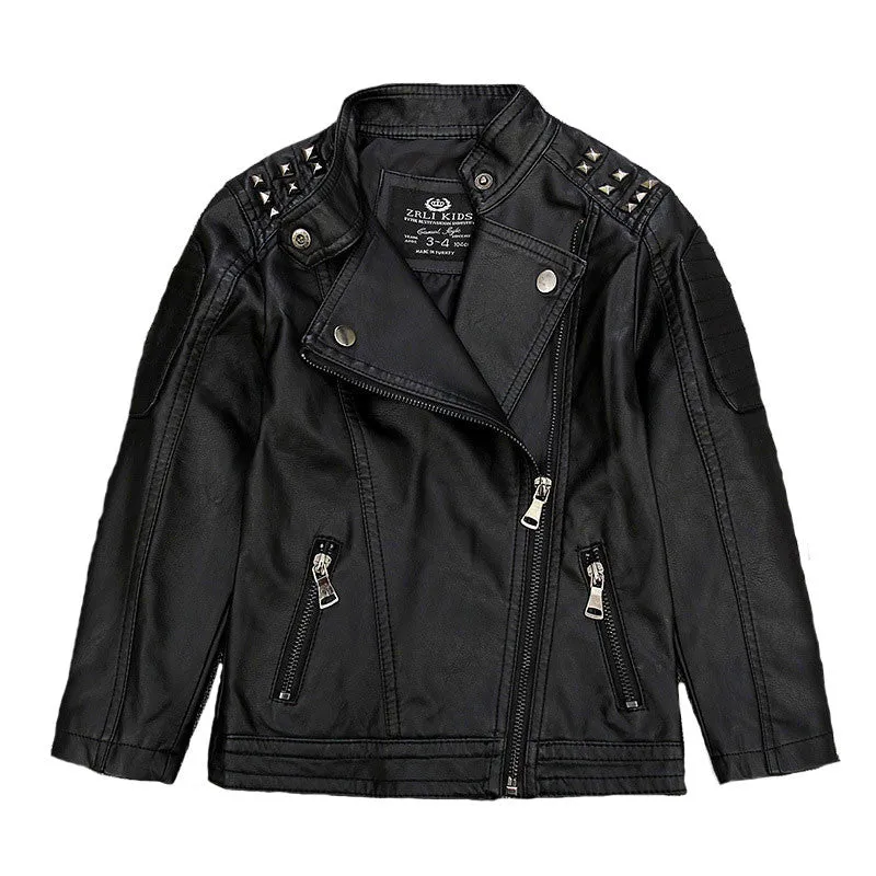 Boy's Faux Leather Jackets