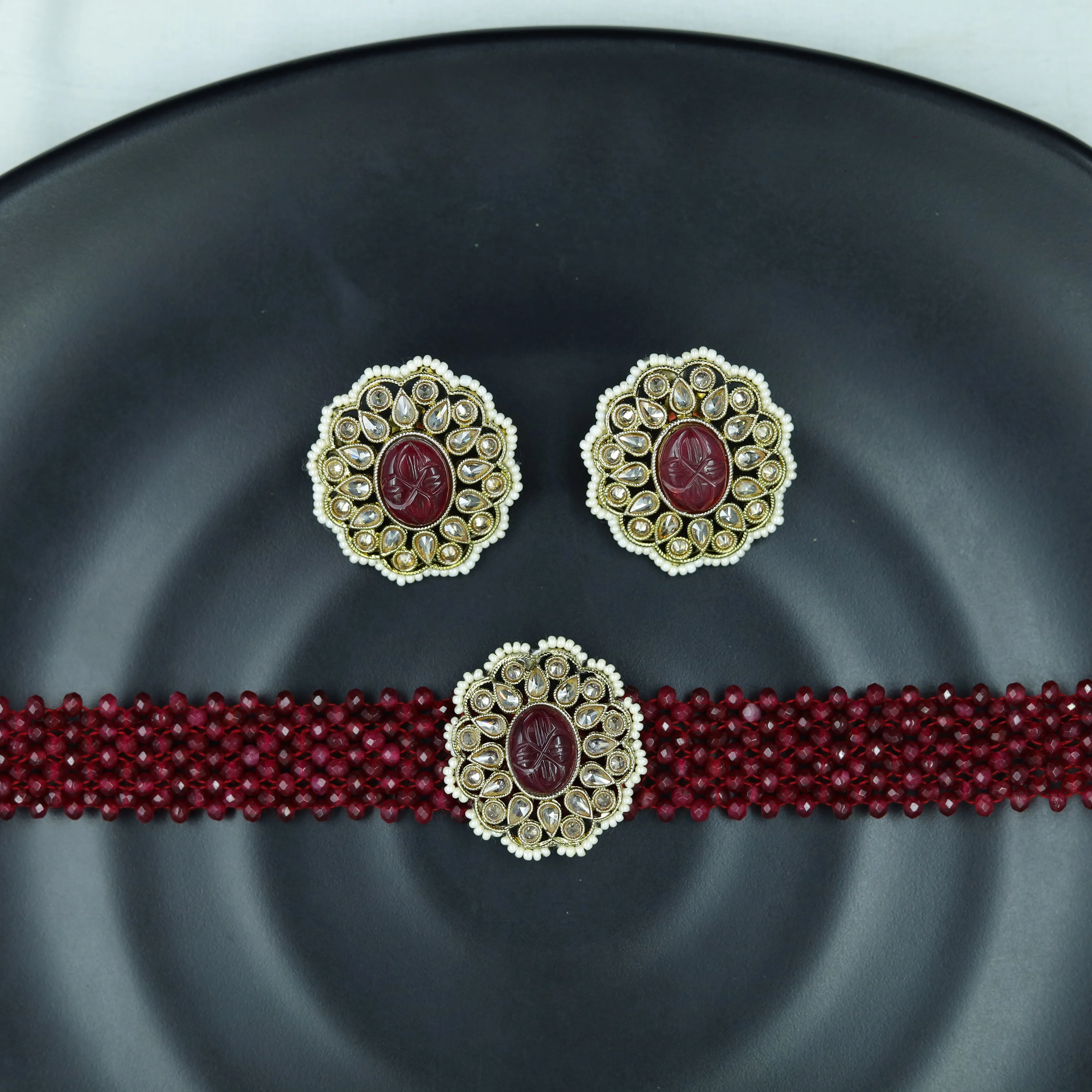 Choker Antique Necklace Set 4655-33