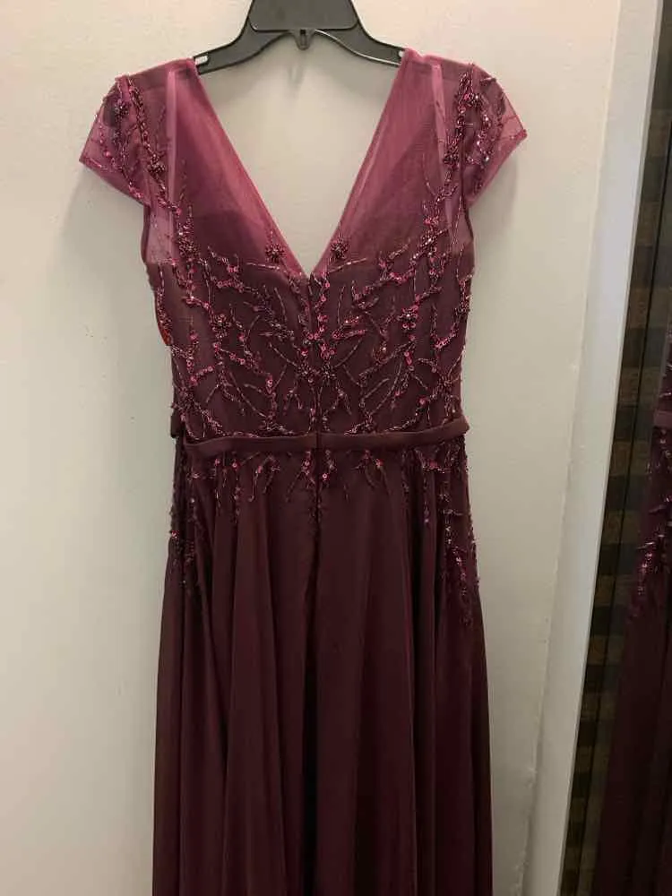 CHRISTINA WU Dresses and Skirts Size 12 WINE LONG Dress