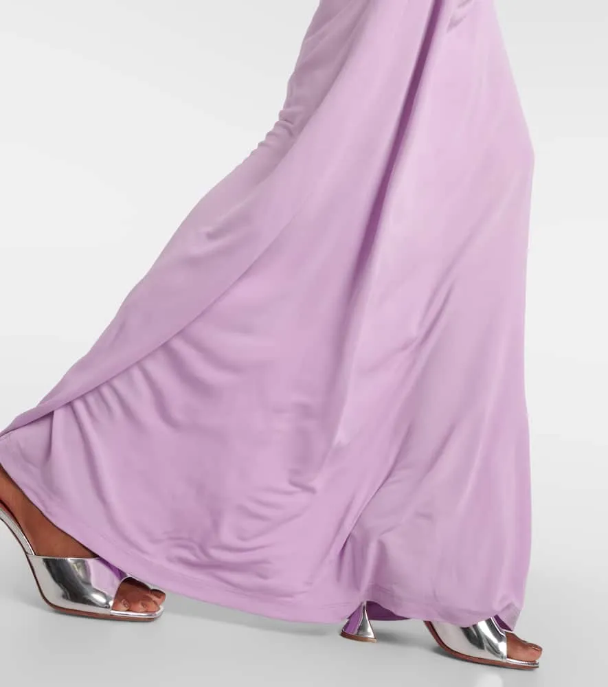 Christopher Esber Helix embellished cutout jersey gown