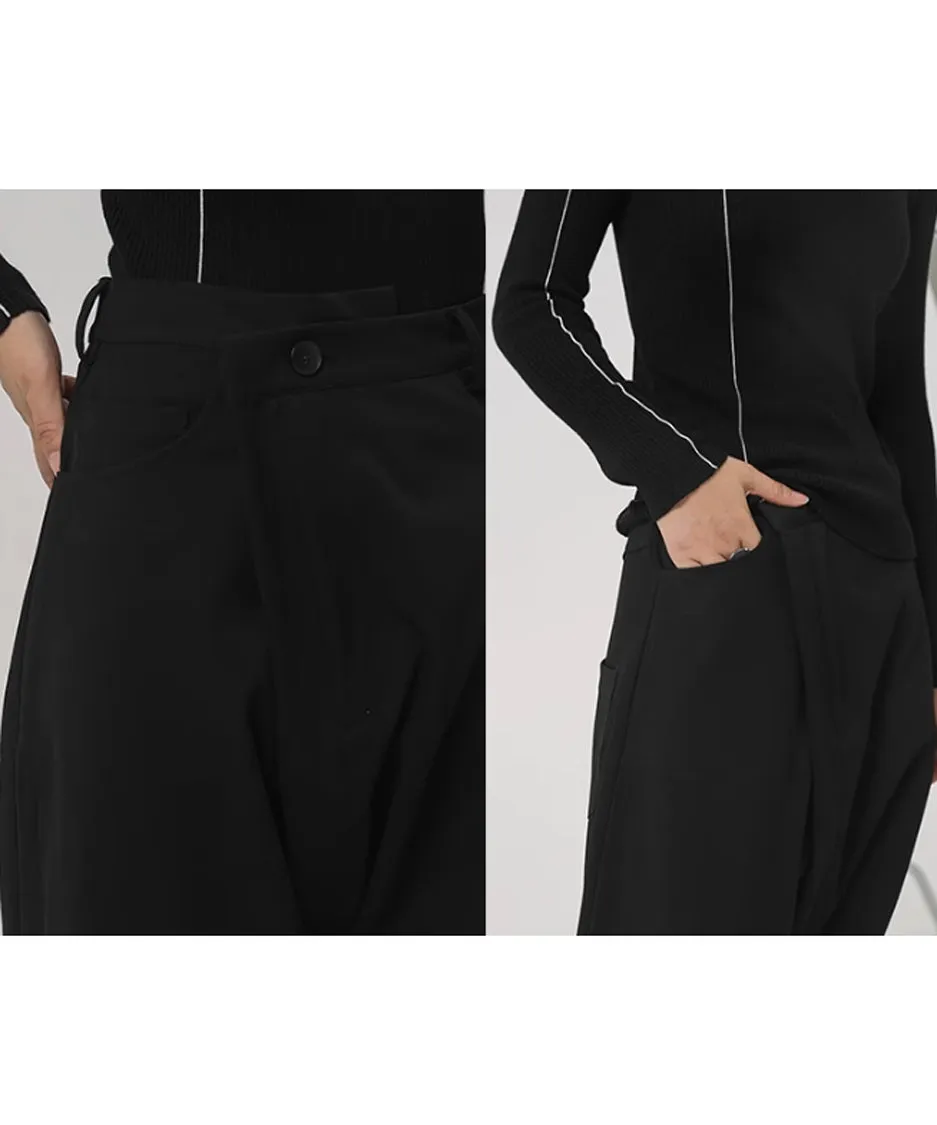 Cropped Harem Pants