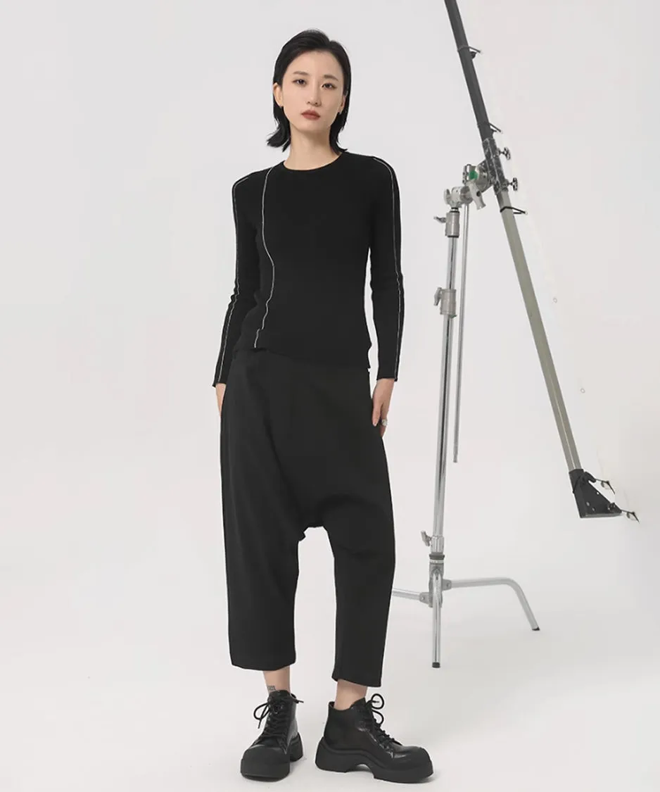 Cropped Harem Pants