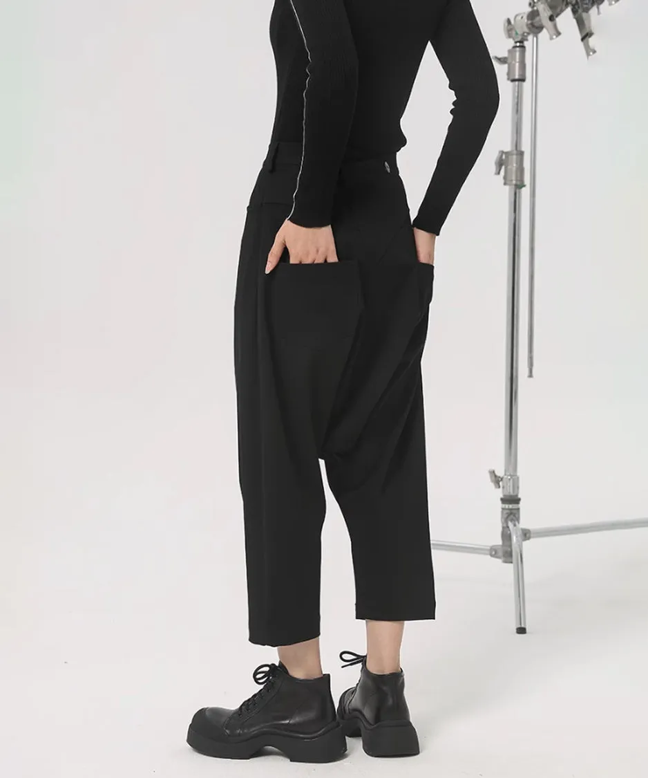 Cropped Harem Pants