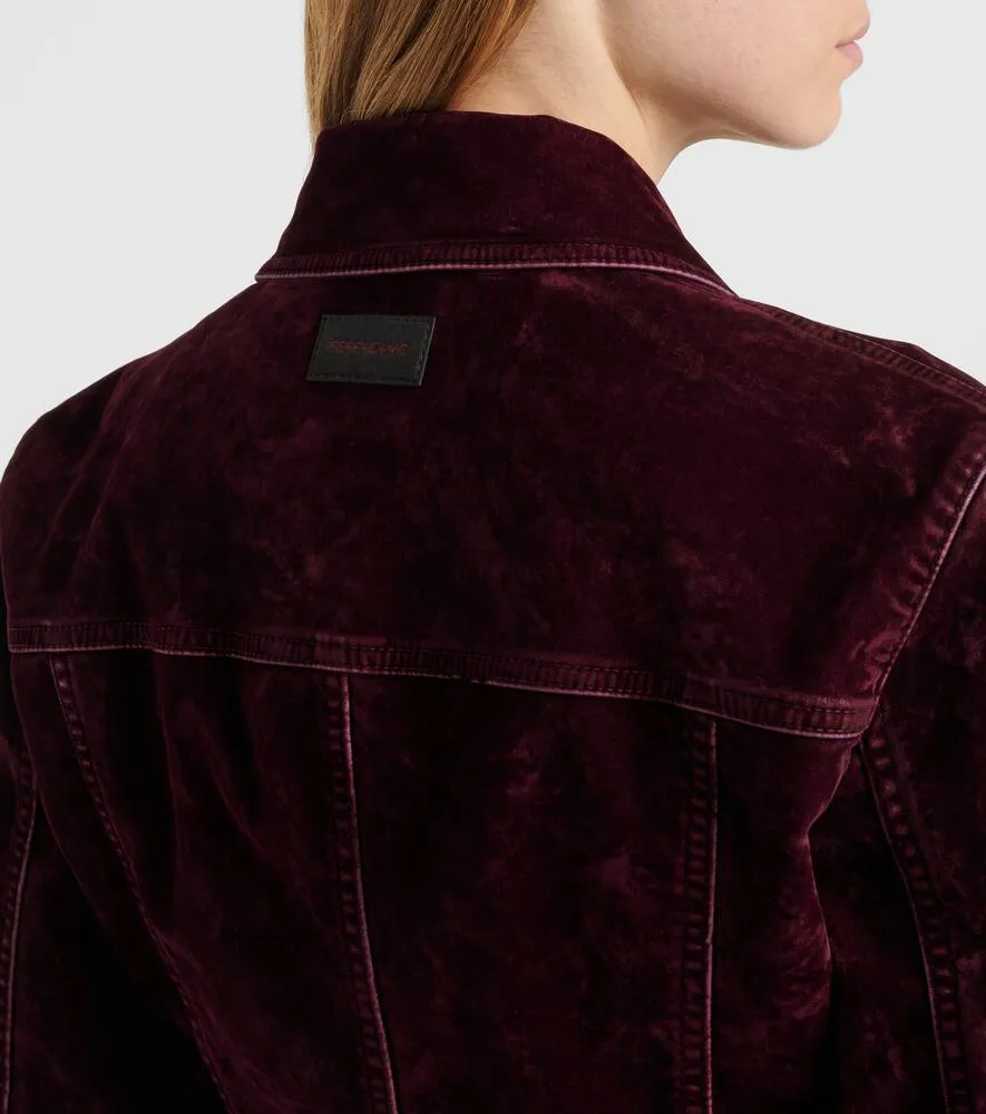 Ferragamo Cotton-blend velvet jacket