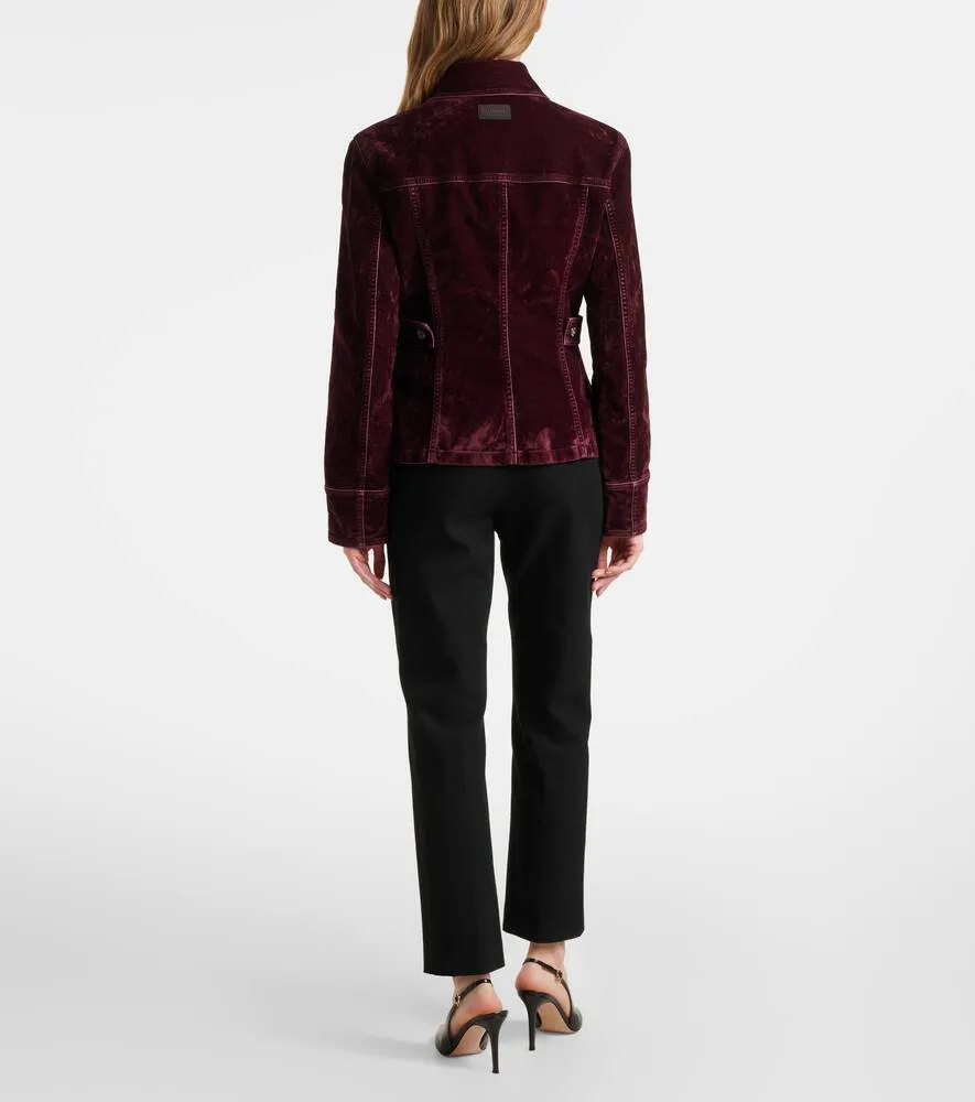 Ferragamo Cotton-blend velvet jacket