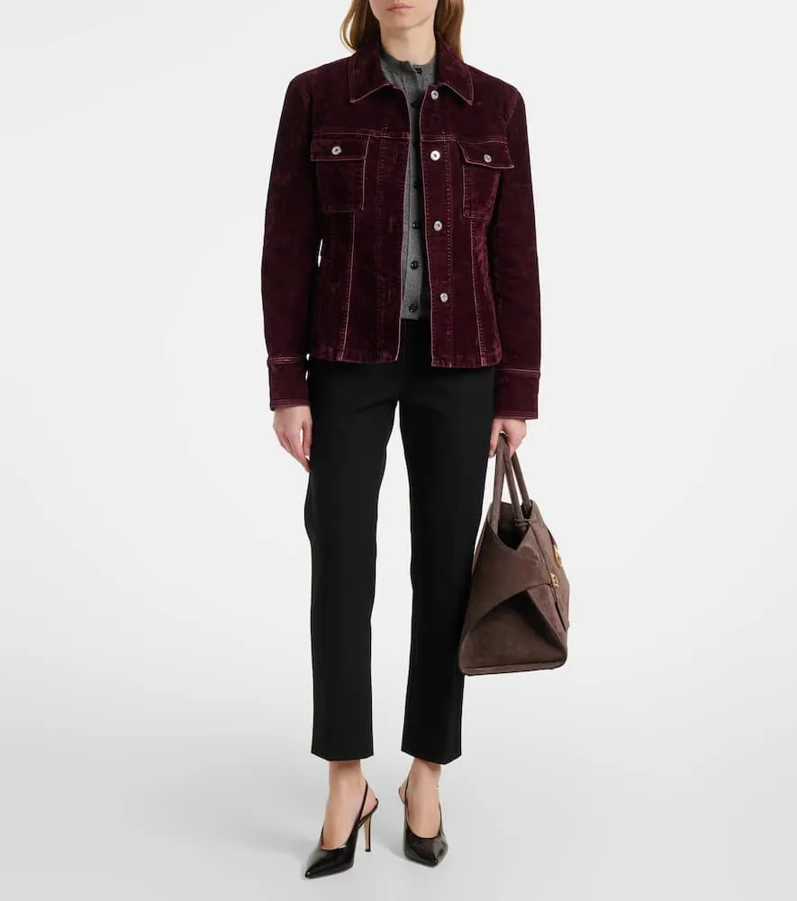Ferragamo Cotton-blend velvet jacket