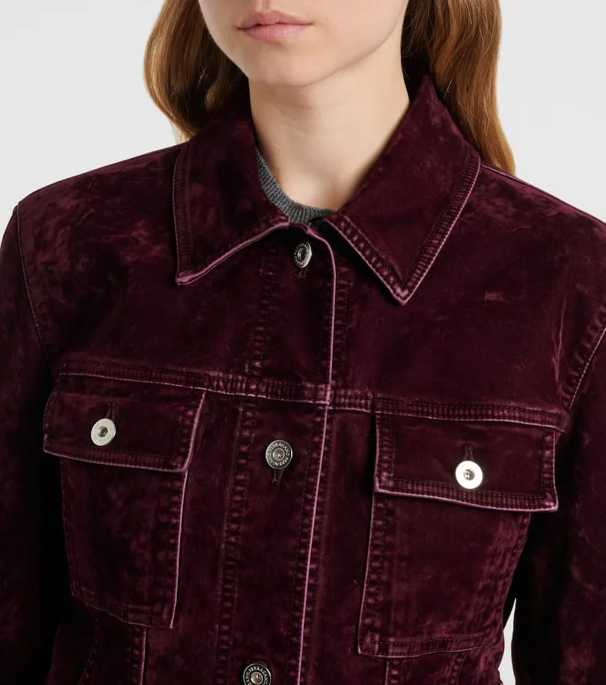 Ferragamo Cotton-blend velvet jacket