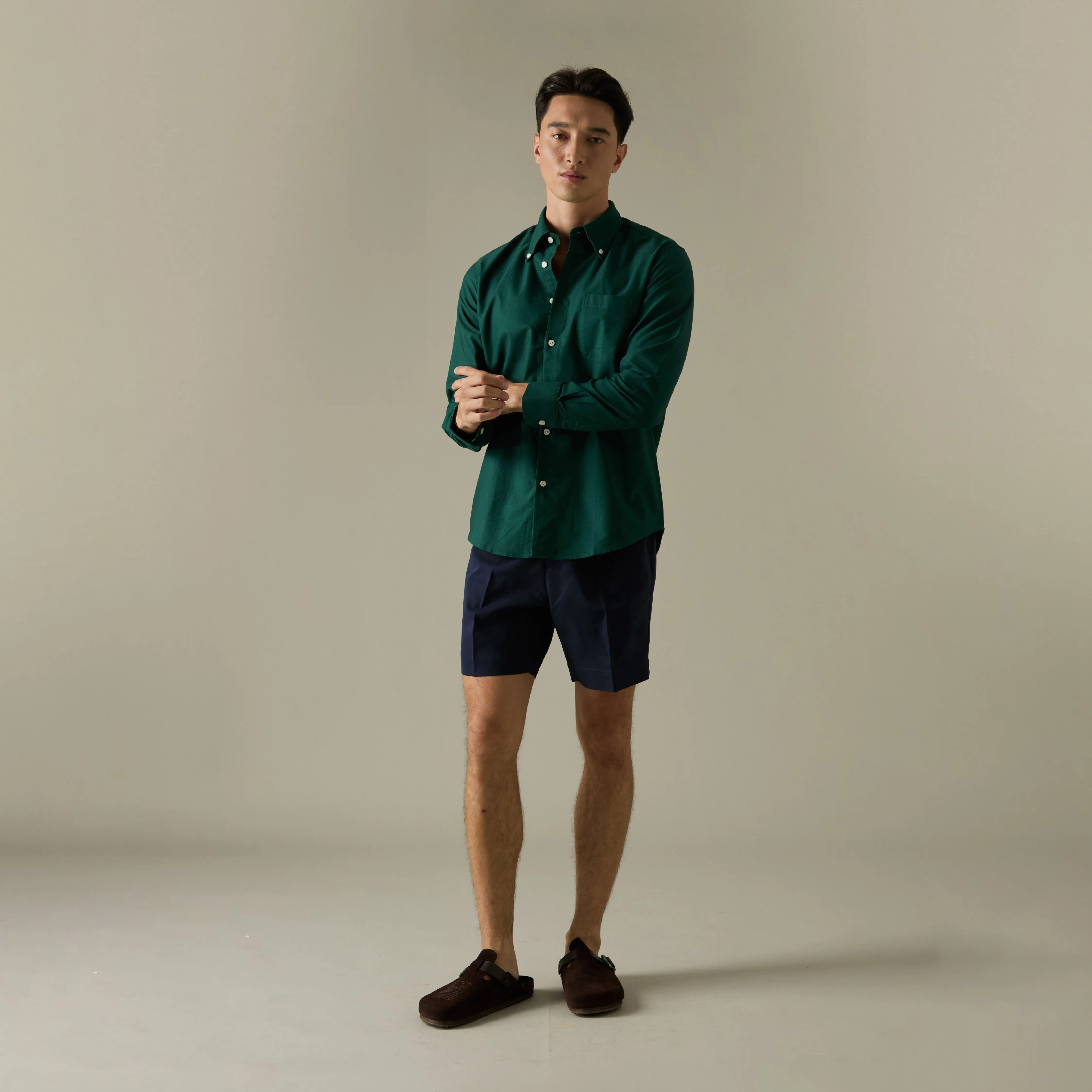OCBD OXFORD SHIRT - GREEN