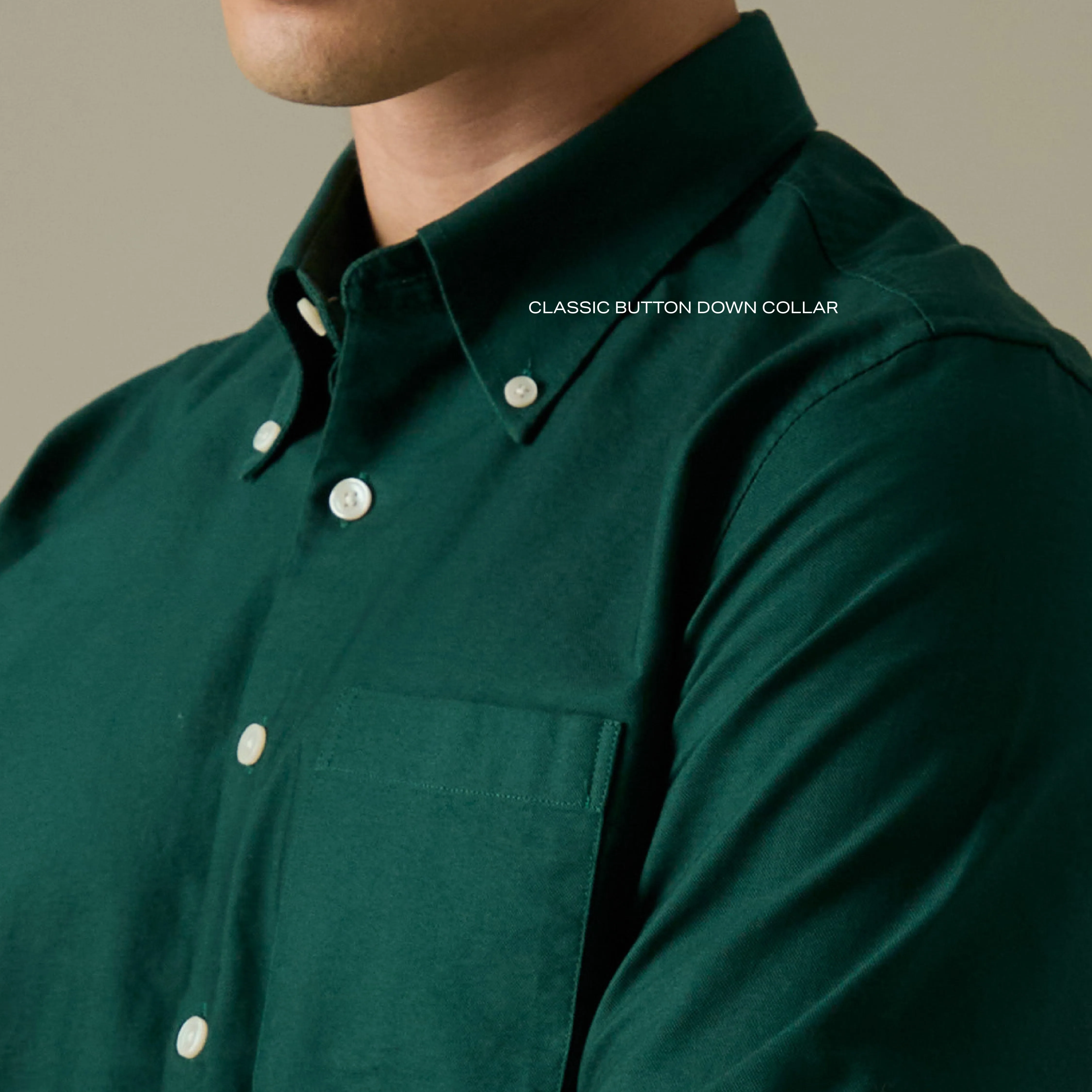 OCBD OXFORD SHIRT - GREEN