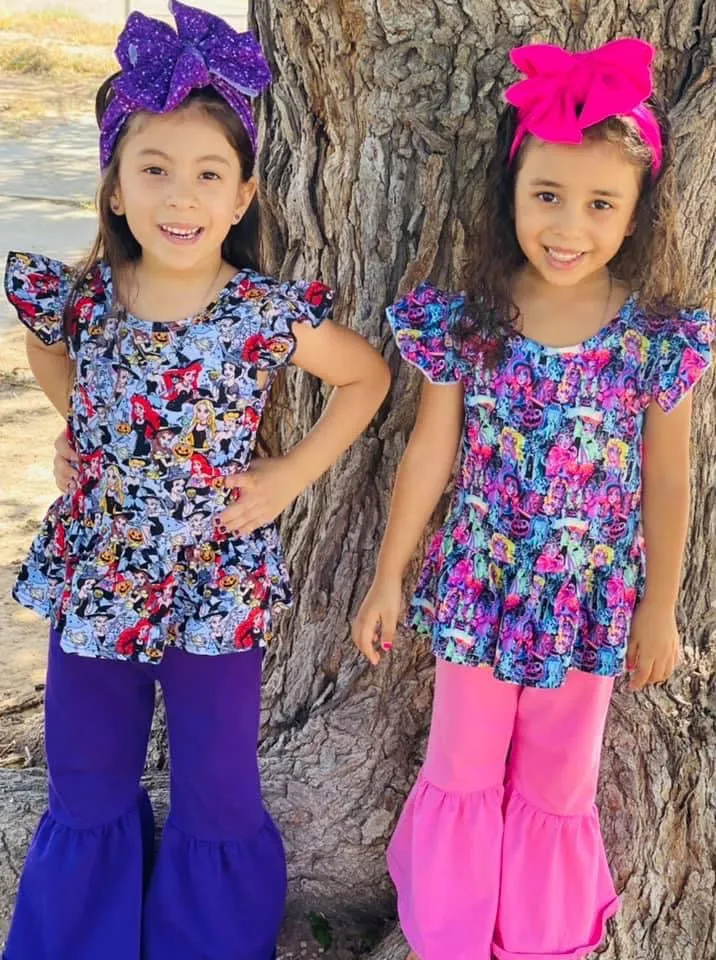 Purple Bell Bottom Pants