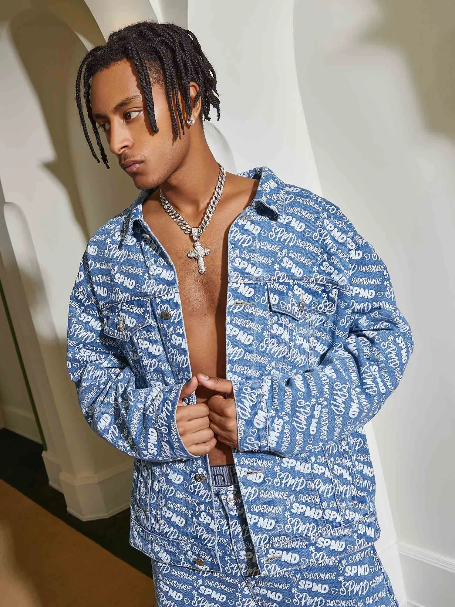 Sneakerhill High Street Versatile Denim Suit - 1719