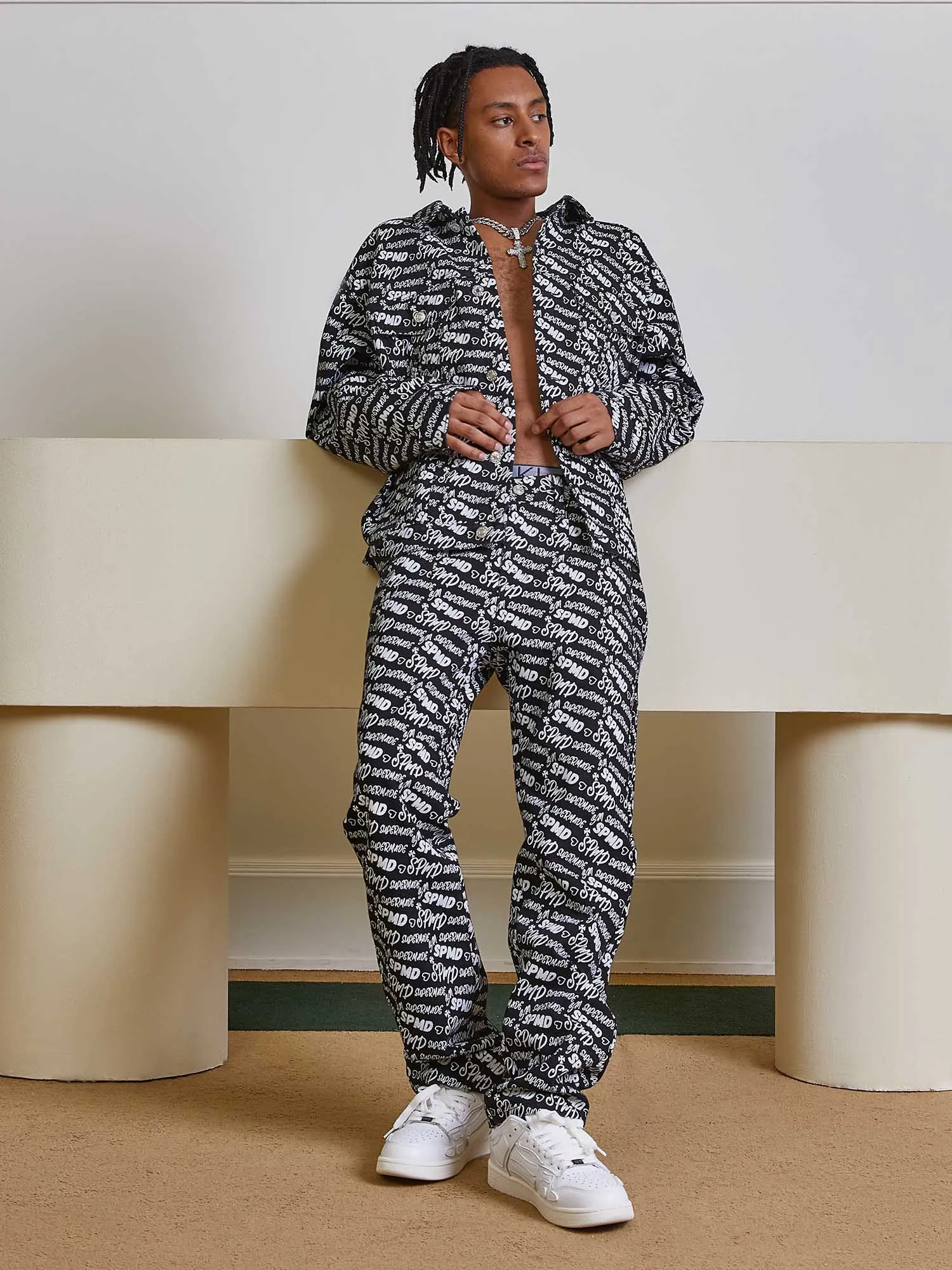 Sneakerhill High Street Versatile Denim Suit - 1719