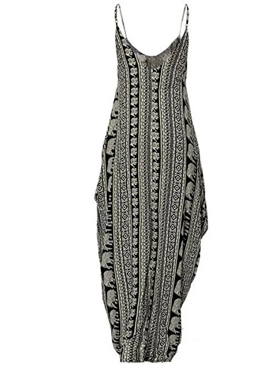 Wholesale Black Deep V-Neck Sleeveless Maxi Dress